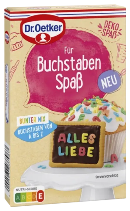 Dr. Oetker Dekor Buchstaben Spaß Bunter Mix