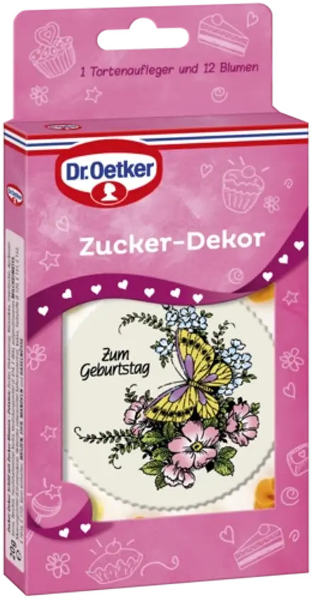 Dr. Oetker Zucker Dekor Schild Schmetterling