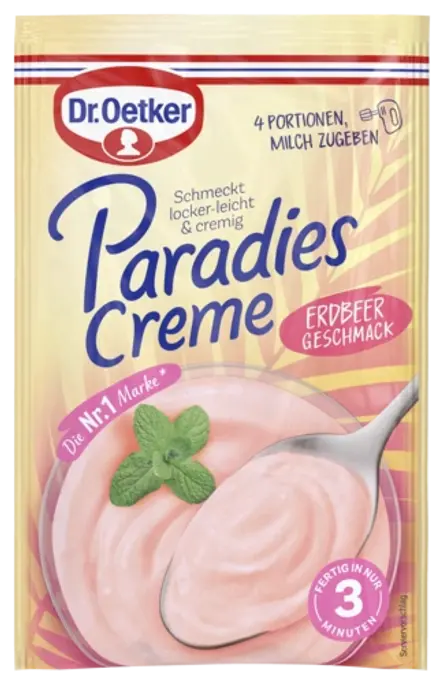 Dr. Oetker Paradies Creme Erdbeer-Geschmack