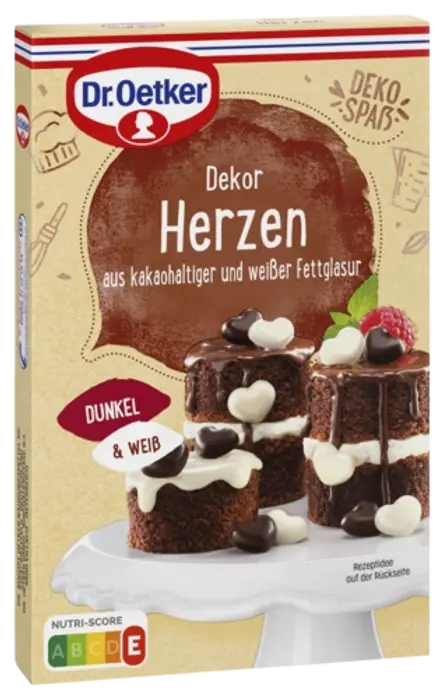 Dr. Oetker Schoko-Dekor Herzen