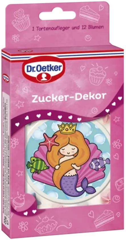 Dr. Oetker Zucker Dekor Schild Meerjungfrau