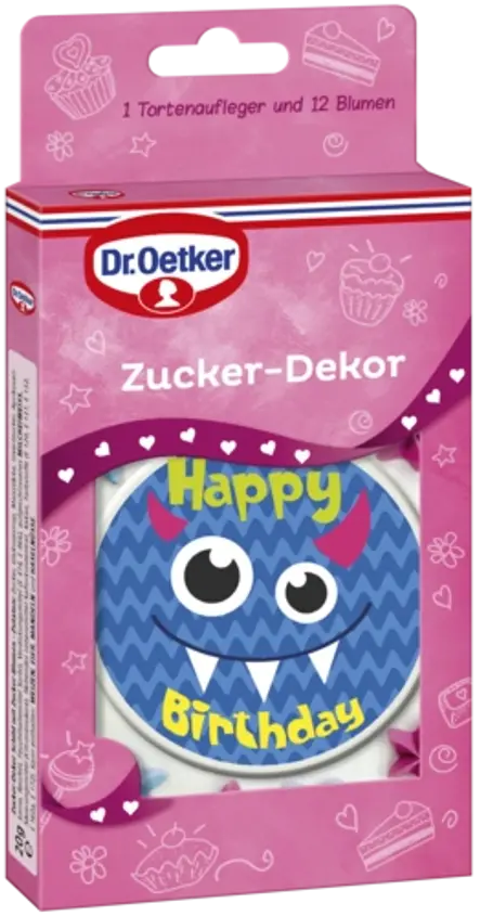 Dr. Oetker Zucker Dekor Schild Monster