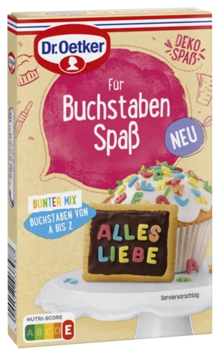 Dr. Oetker Dekor Buchstaben Spaß Bunter Mix