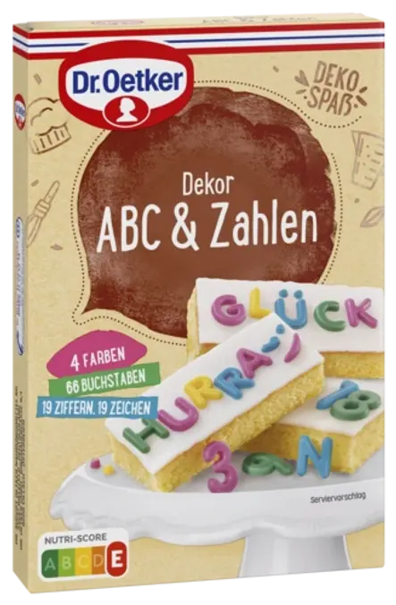 Dr. Oetker Dekor ABC & Zahlen