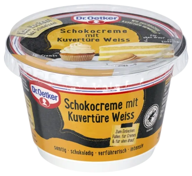 Dr. Oetker Schokocreme mit Kuvertüre Weiß 200 g