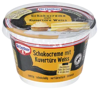 Dr. Oetker Schokocreme mit Kuvertüre weiß