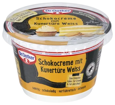 Dr. Oetker Schokocreme mit Kuvertüre weiß