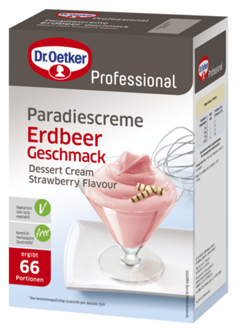 Dr. Oetker Paradiescreme Erdbeer-Geschmack 1 kg