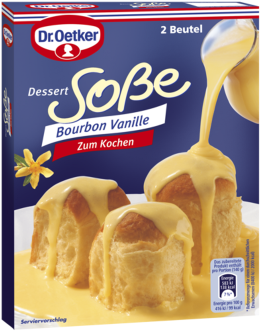 Dr. Oetker Dessertsoße Bourbon-Vanille zum Kochen