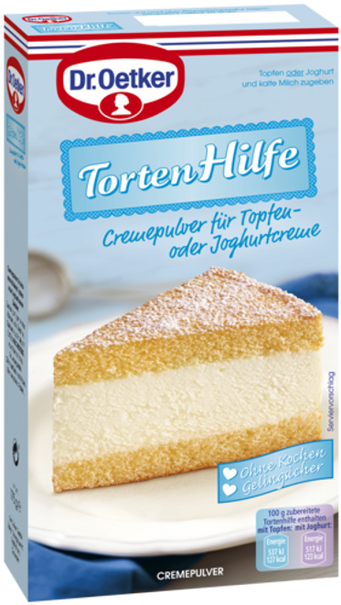 Dr. Oetker Tortenhilfe für Topfen oder Joghurt Torten