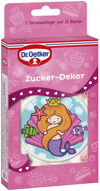 Dr. Oetker Zucker Dekor Schild Meerjungfrau