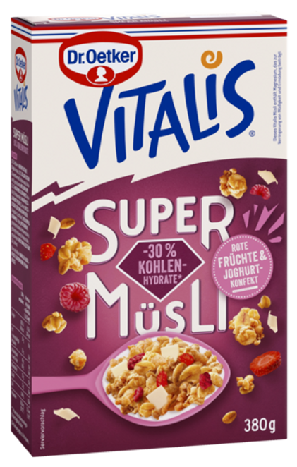 Dr. Oetker Vitalis SuperMüsli -30% Kohlenhydrate