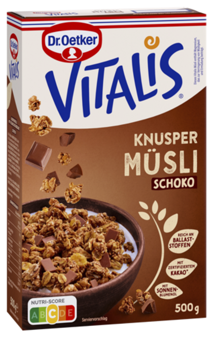 Dr. Oetker Vitalis Knuspermüsli Schoko