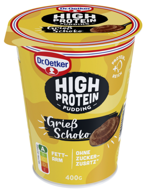 Dr. Oetker High Protein Pudding Grieß Schoko