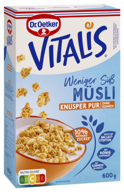 Dr. Oetker Vitalis Weniger süß Knusper Pur