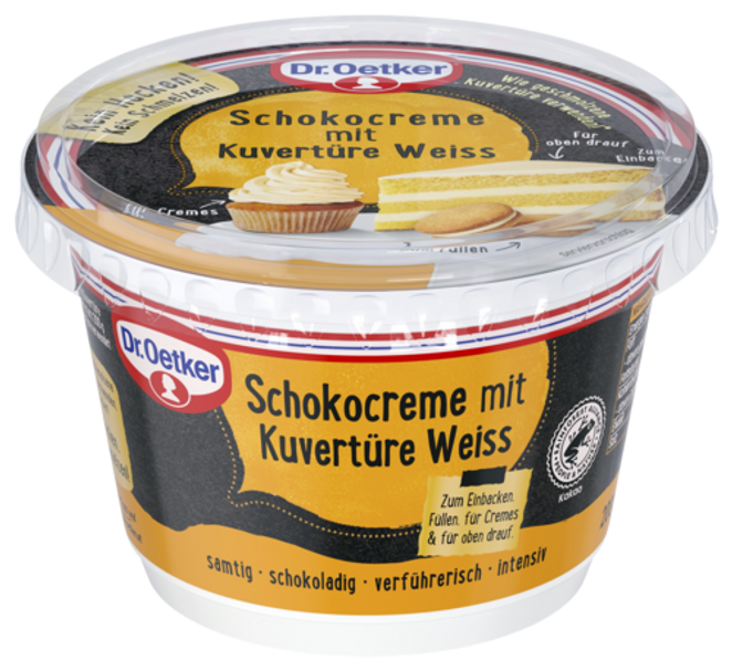 Dr. Oetker Schokocreme mit Kuvertüre Weiß 200 g