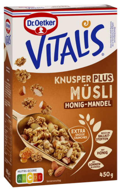Dr. Oetker Vitalis KnusperPlus Honig-Mandel
