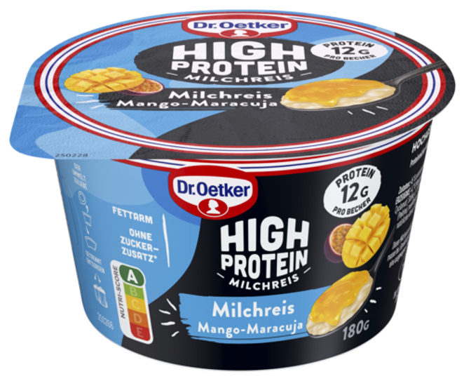 Dr. Oetker High Protein Milchreis Mango-Maracuja