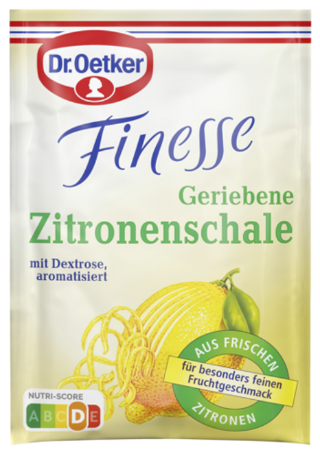 Dr. Oetker Finesse Geriebene Zitronenschale 3er