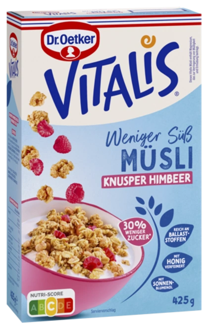 Dr. Oetker Vitalis Weniger süß Knusper Himbeer