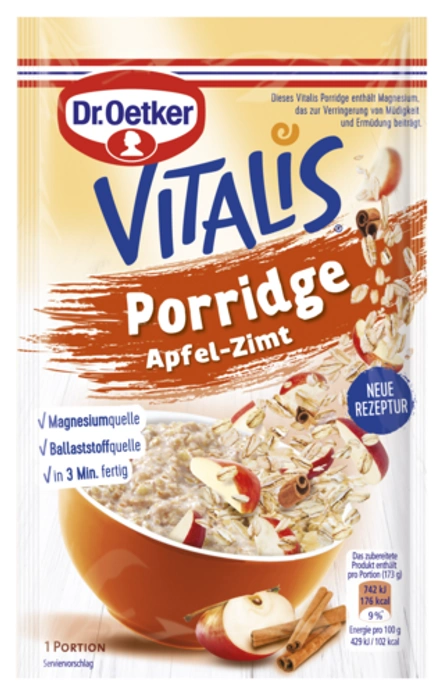 Dr. Oetker Vitalis Porridge Apfel-Zimt