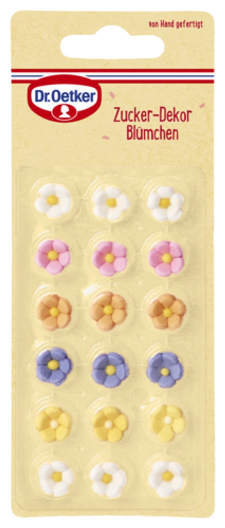 Dr. Oetker 3D Zucker-Dekor Blümchen klein