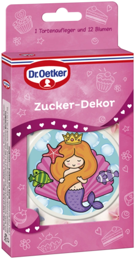 Dr. Oetker Zucker Dekor Schild Meerjungfrau
