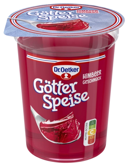 Dr. Oetker Götterspeise Himbeer-Geschmack 125 g (aus dem Kühlregal)