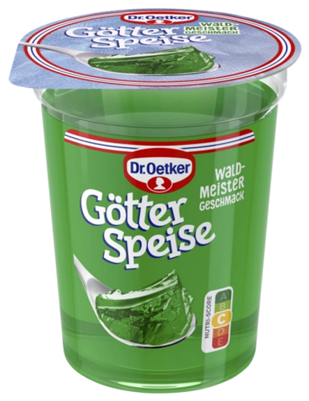 Dr. Oetker Götterspeise Waldmeister-Geschmack 125 g (aus dem Kühlregal)