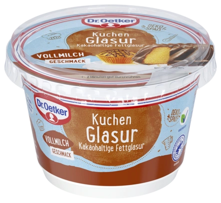 Dr. Oetker Kuchen Glasur Vollmilch-Geschmack (1 Becher)