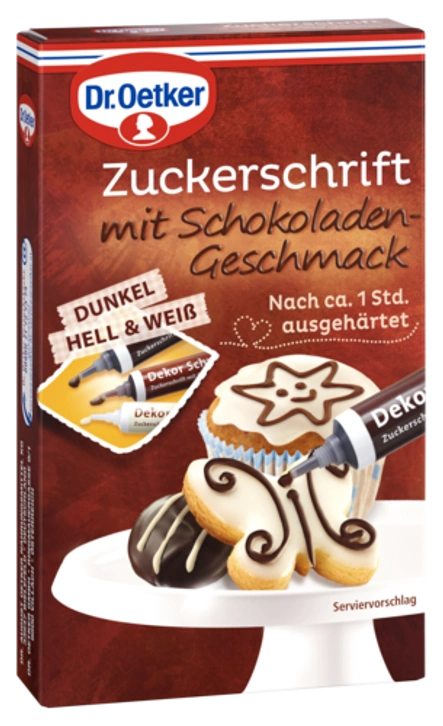 Dr. Oetker Zuckerschrift mit Schokoladen-Geschmack (hell)
