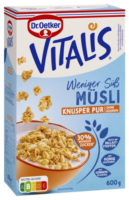 Dr. Oetker Vitalis Weniger Süß Knusper Pur