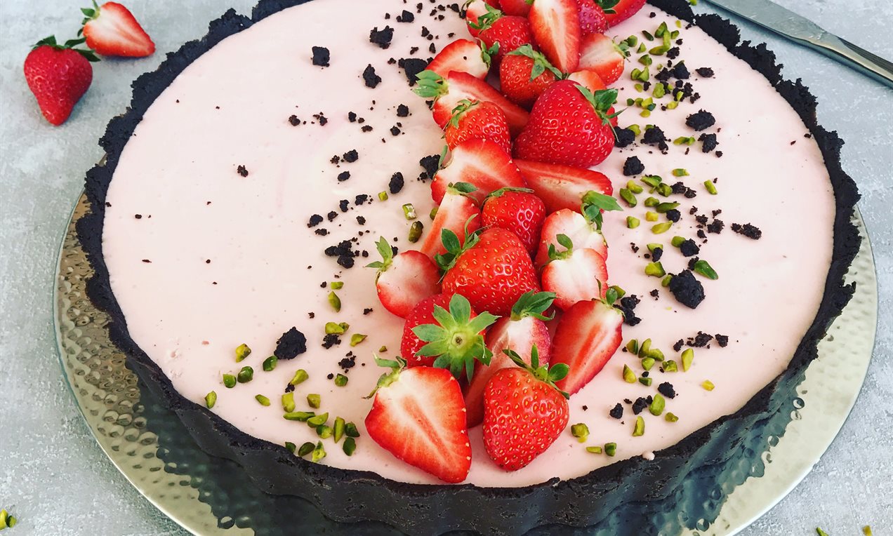 Picture - Erdbeer-Cookie-Tarte ohne Backen
